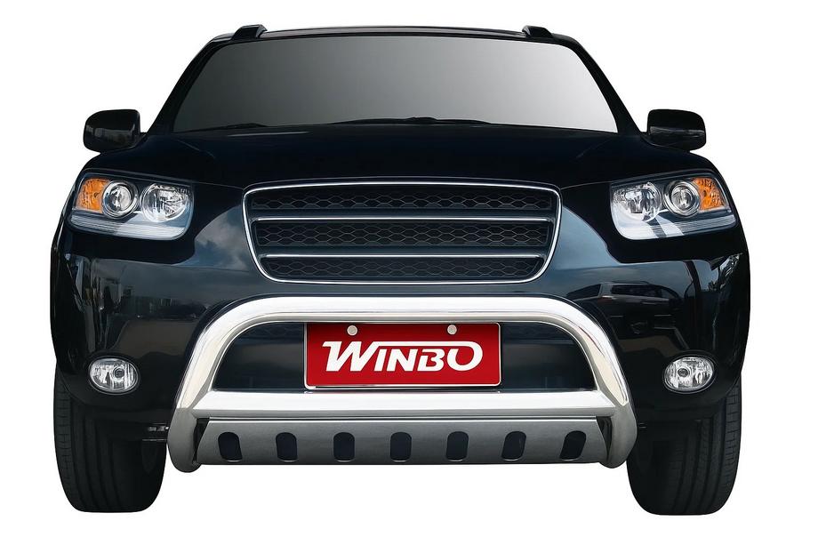 Hyundai Santa Fe 2 2006-2012 Parabullbar Winbo (Acciaio Inox) Image