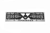 Mercedes Sprinter W901/902/903/904/905 1995–2006 Cornice Targa Cromo (1 pz, Acciaio Inox) foto 1