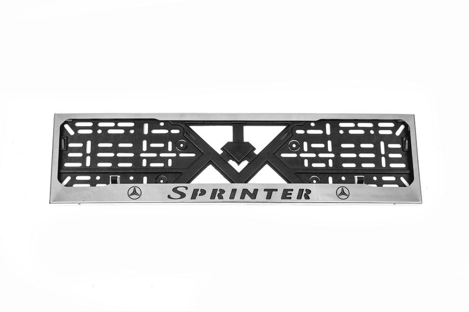 Mercedes Sprinter W901/902/903/904/905 1995–2006 Cornice Targa Cromo (1 pz, Acciaio Inox) Image