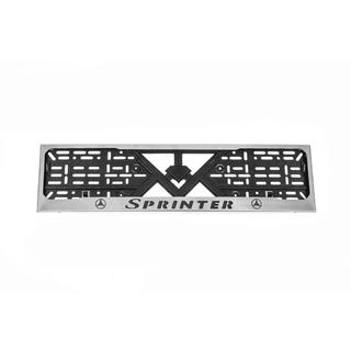 Cornice Targa Cromo (1 pz, Acciaio Inox) Mercedes Sprinter W906 2006–2018