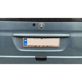 Cornice Targa Cromo (1 pz, Acciaio Inox) Mercedes Vito W639 2004-2014 foto 2