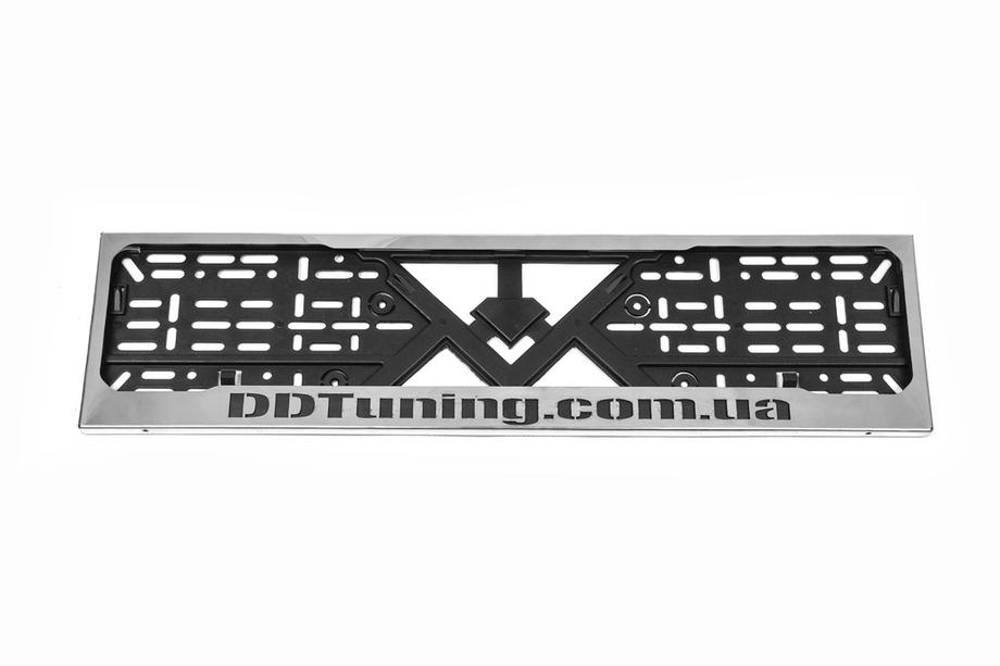 Cornice Targa Cromo DD Tuning (1 pz, Acciaio Inox) Foto 2