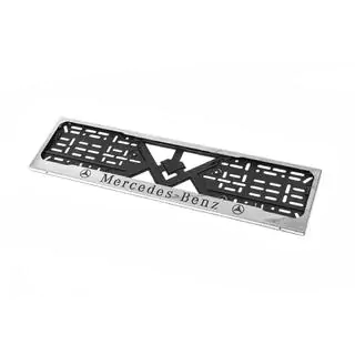 Cornice Targa Cromo Mercedes (1 pz, Acciaio Inox) foto 2