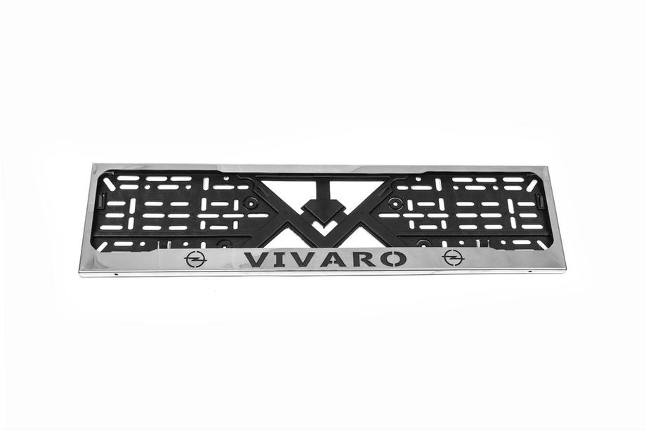 Opel Vivaro 2001–2015 Cornice Targa Cromo (1 pz, Acciaio Inox) Foto 2