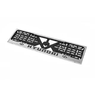 Cornice targa cromo Hyundai (1 pz, acciaio inox) foto 1