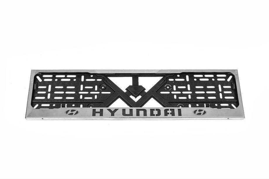Hyundai Cornice targa cromo Hyundai (1 pz, acciaio inox) Foto 2