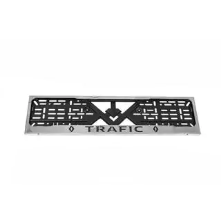 Cornice Targa Cromo (1 pz, Acciaio Inox) Renault Trafic 2001–2015 foto 1