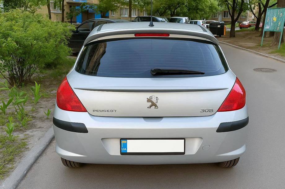 Peugeot 308 2007-2013 Spoiler Libao (Plastica ABS) Image