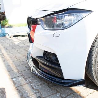 Labbro spoiler paraurti anteriore EuroCap (nero, per M-Performance) BMW 3 Series F30/F31 2012-2019 foto 3