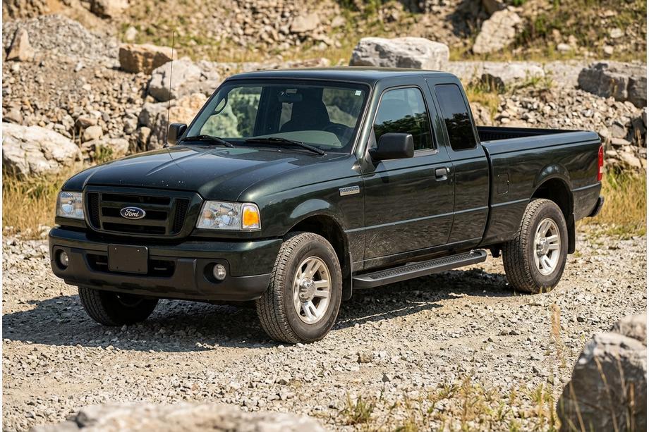 Ford Ranger 2002-2006 Pedane Laterali Allmond Black (2 pz, Alluminio) Image