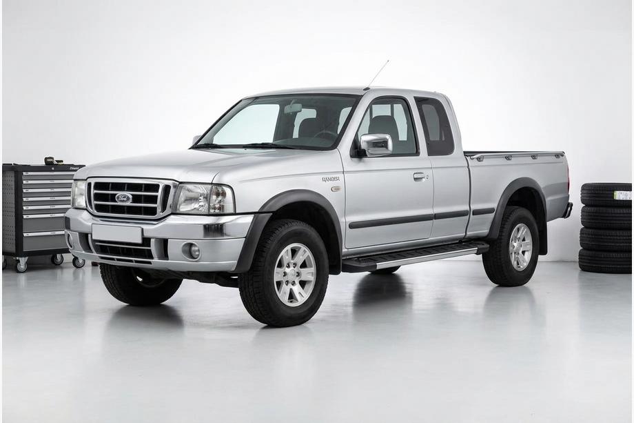 Ford Ranger 2002-2006 Pedane Laterali RedLine V1 (2 pz, Alluminio) Image