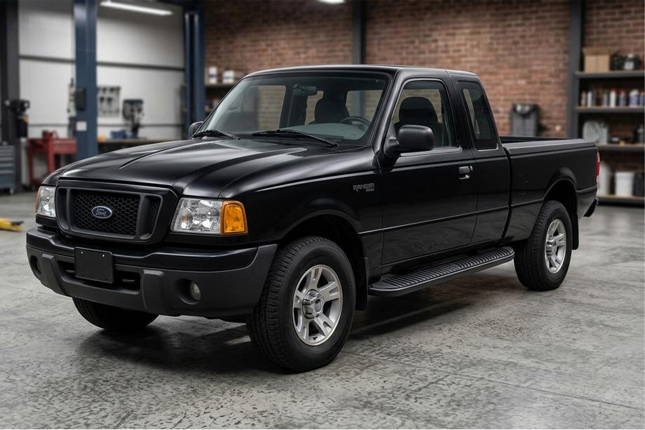 Ford Ranger 2002-2006 Pedane Laterali Tayga Black (2 pz, Alluminio) Image