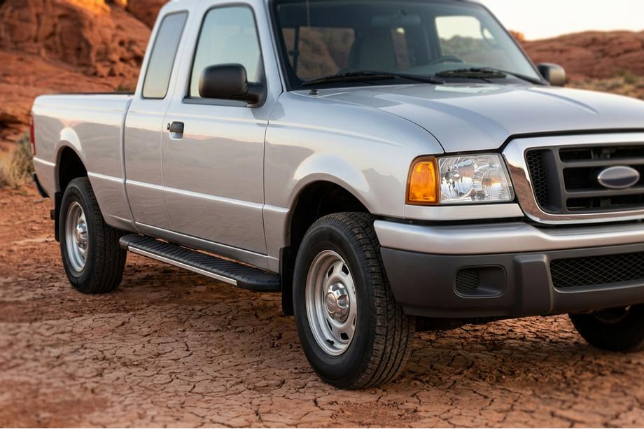 Ford Ranger 2002-2006 Pedane laterali Bosphorus Grey (2 pz, alluminio) Image