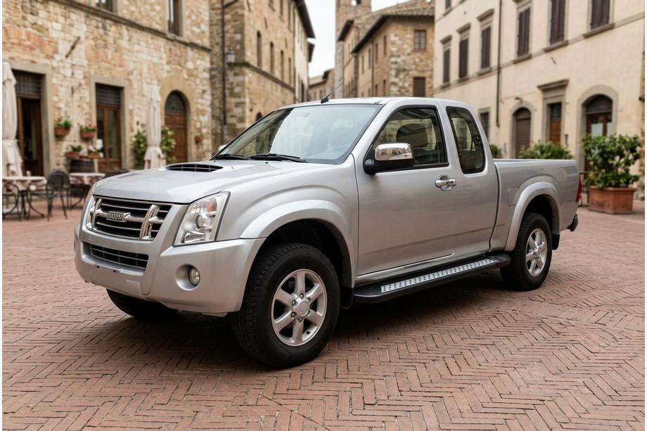 Isuzu D-Max 2002-2011 Pedane Laterali Vision New Nero (2007-2012, 2 pz, Alluminio) Image