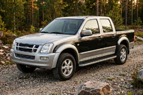 Isuzu D-Max 2002-2011 Pedane Laterali Tayga Grey (2007-2012, 2 pz, Alluminio) foto 1