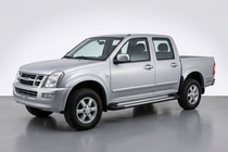 Isuzu D-Max 2002-2011 Pedane Laterali Line (2007-2012, 2 pz, Alluminio) foto 1