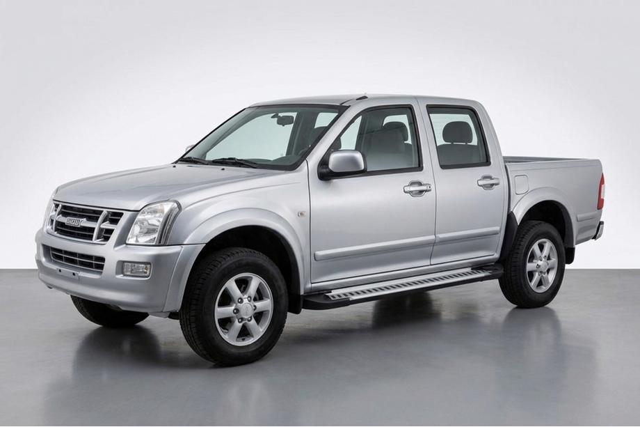 Isuzu D-Max 2002-2011 Pedane Laterali Line (2007-2012, 2 pz, Alluminio) Image