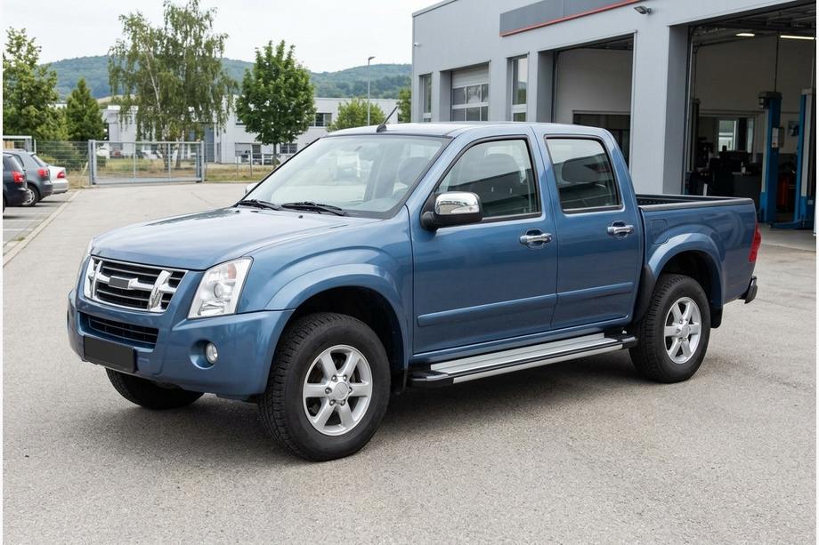 Isuzu D-Max 2002-2011 Pedane Laterali Rainbow (2007-2012, 2 pz, Alluminio) Image