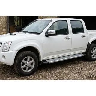 Pedane Laterali Maya V2 (2007-2012, 2 pz, Alluminio) Isuzu D-Max 2002-2011 foto 1
