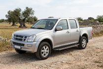 Isuzu D-Max 2002-2011 Pedane Laterali Bosphore Grey (2007-2012, 2 pz, Alluminio) foto 1