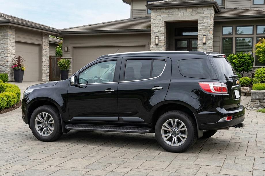 Chevrolet Trailblazer 2012-2019 Pedane Laterali Bosphorus Black (2 pz, Alluminio) Image