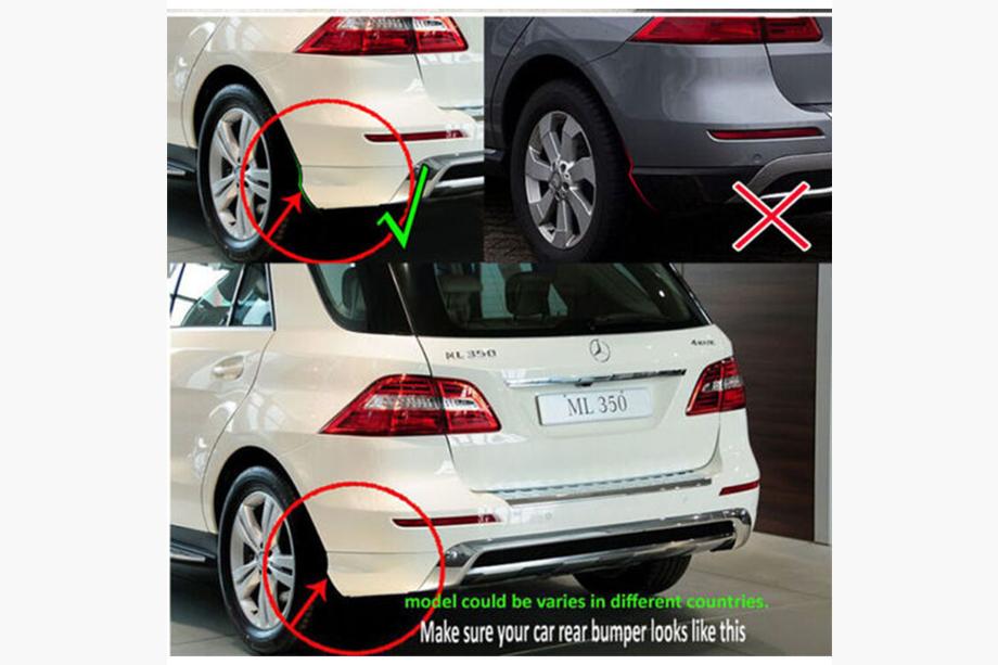 Mercedes GLE/ML class W166 2011-2018 Paraspruzzi posteriori originali per ML W166 (para urti AMG) Foto 4