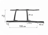 GreatWall Haval/Hover H3 2005-2013 Barre portatutto OEM foto 4