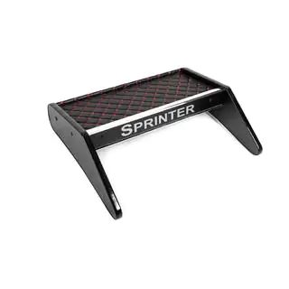 Mensola per cruscotto (Nera con cuciture rosse) Mercedes Sprinter W906 2006–2018 foto 2