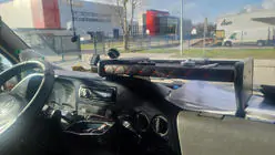 Volkswagen LT 1995-2006 Mensola per cruscotto (Nera con cuciture rosse) foto 2
