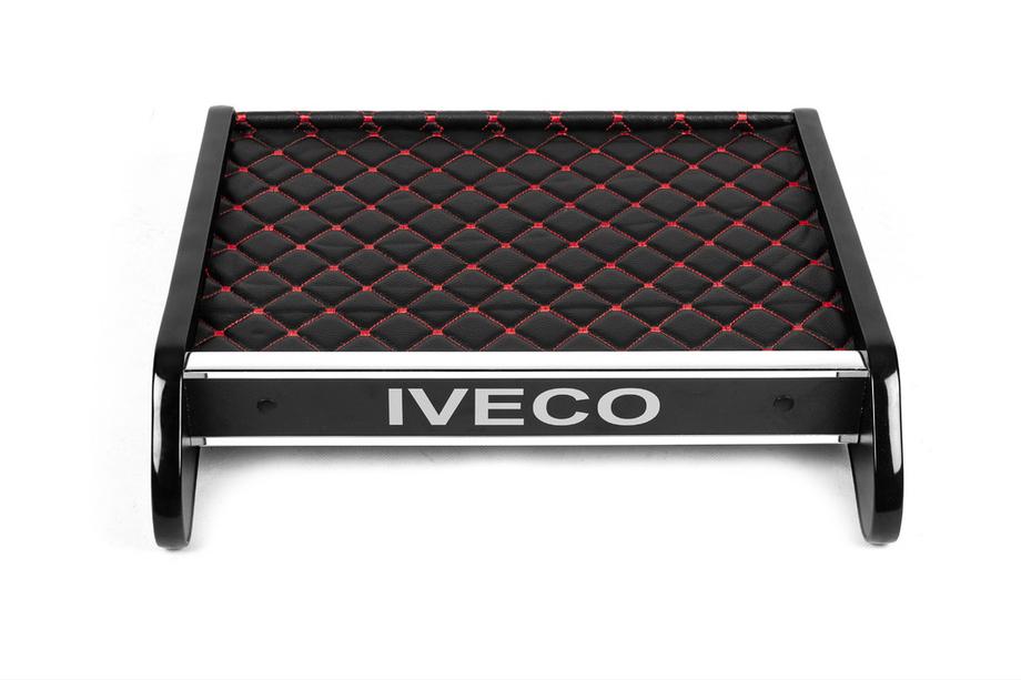 Iveco Daily 2006-2014 Mensola per cruscotto (Nera con cuciture rosse) Foto 3