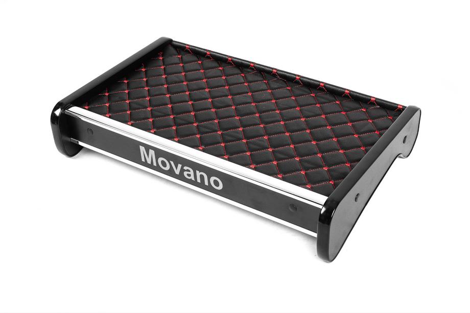 Opel Movano 2004-2010 Mensola per cruscotto (Nera con cuciture rosse) Image