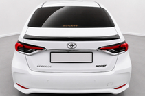 Toyota Corolla 2019- Spoiler 1234 Upgrade (Plastica ABS) foto 2