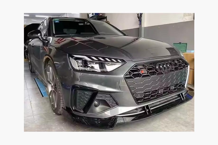 Audi A4 B9 2015-2024 Labbro anteriore 2021-2023 (nero) Image