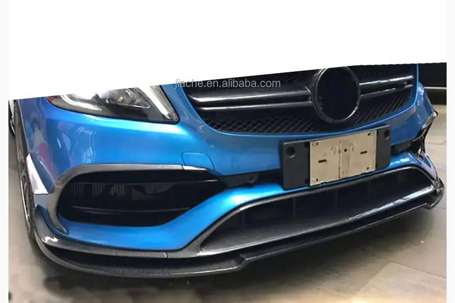 Mercedes A-class W176 2012-2018 Labbro anteriore (per AMG-Line / A45 AMG HB 2016-2018, nero) Foto 3