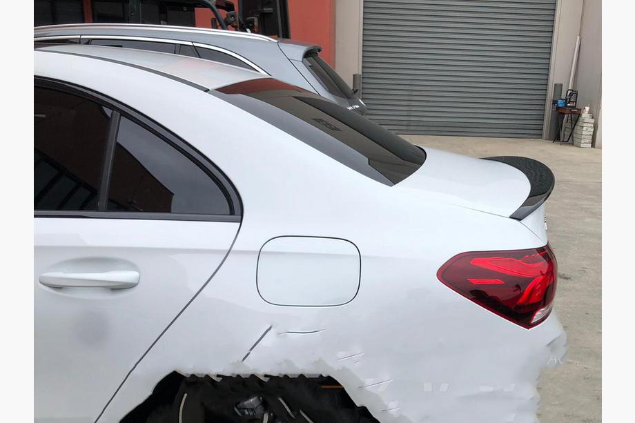 Mercedes A-class W177 2018- Spoiler Lip (1234 Upgrade, Nero) Image