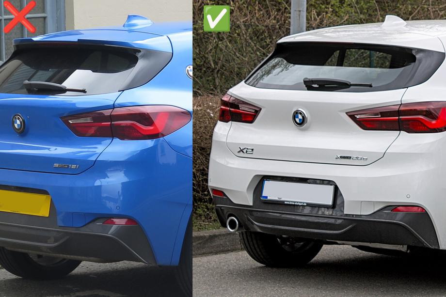 BMW X2 F39 2018-2023 Spoiler Lip (1234 Upgrade, Nero) Foto 8