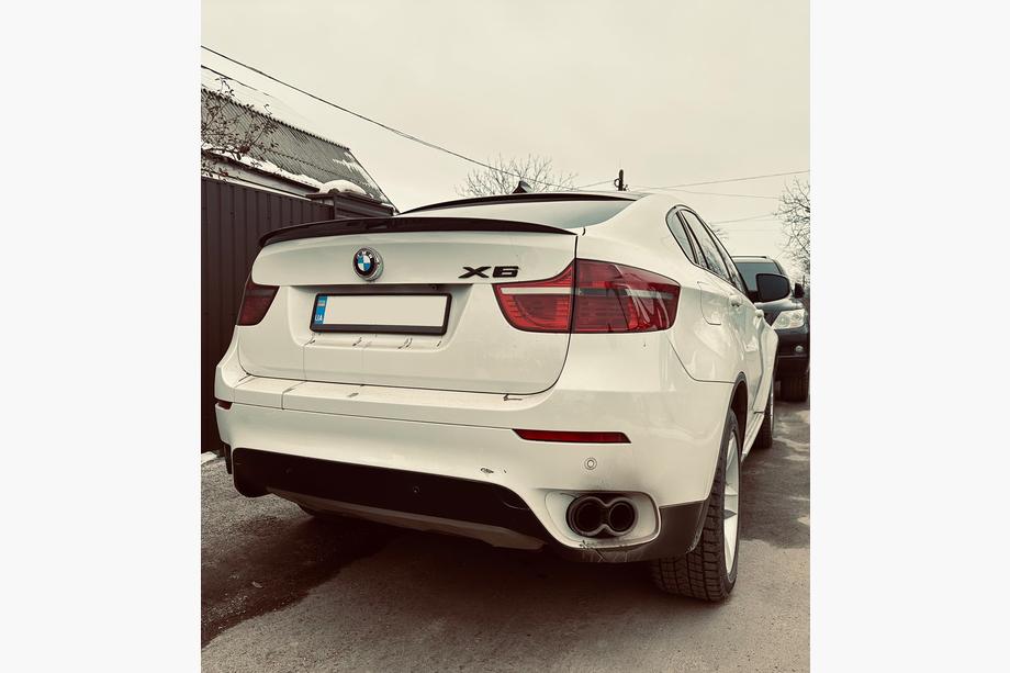 BMW X6 E71 2008–2014 Spoiler Lip (1234 Upgrade, Nero) Image