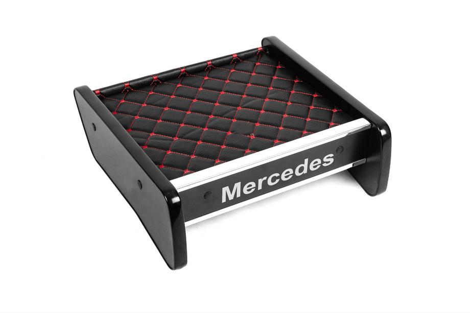 Mercedes Vito W638 1996-2003 Mensola per cruscotto (Nera con cuciture rosse) Foto 3