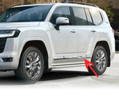 Toyota Land Cruiser 300 2021- Modanature porte cromate (4 pz) foto 3