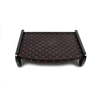 Mensola per cruscotto (Nera con cuciture rosse) foto 4