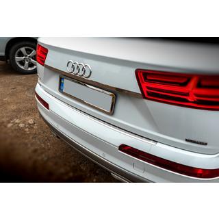 Modanatura cromata sopra la targa (acciaio inox) Audi Q7 2015–2026 foto 3