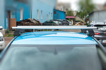 Nissan Leaf 2010-2017 Portapacchi per tetto liscio (cromato, coppia) foto 5