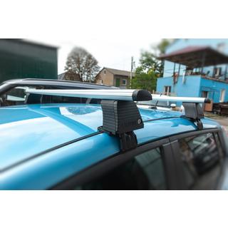 Portapacchi per tetto liscio (cromato, coppia) Nissan Leaf 2010-2017 foto 2