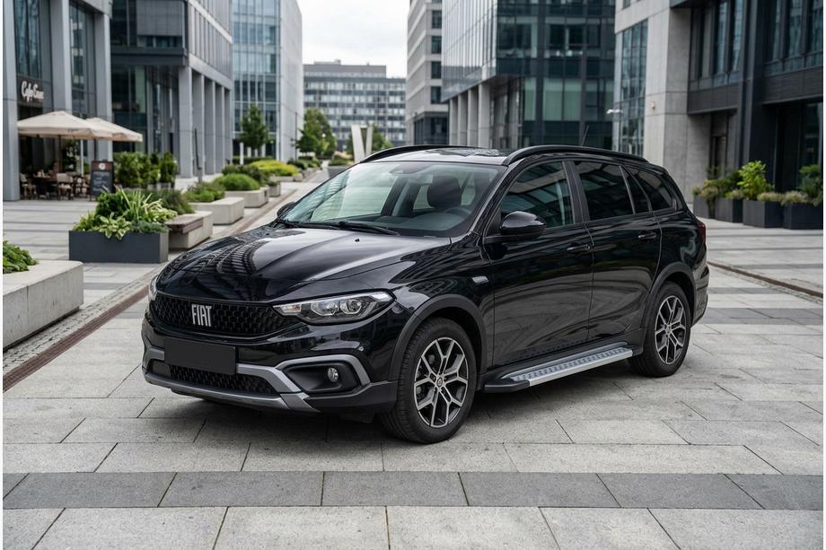 Fiat Tipo Cross 2021- Pedane Laterali Vision New Grey (2 pz, Alluminio) Image