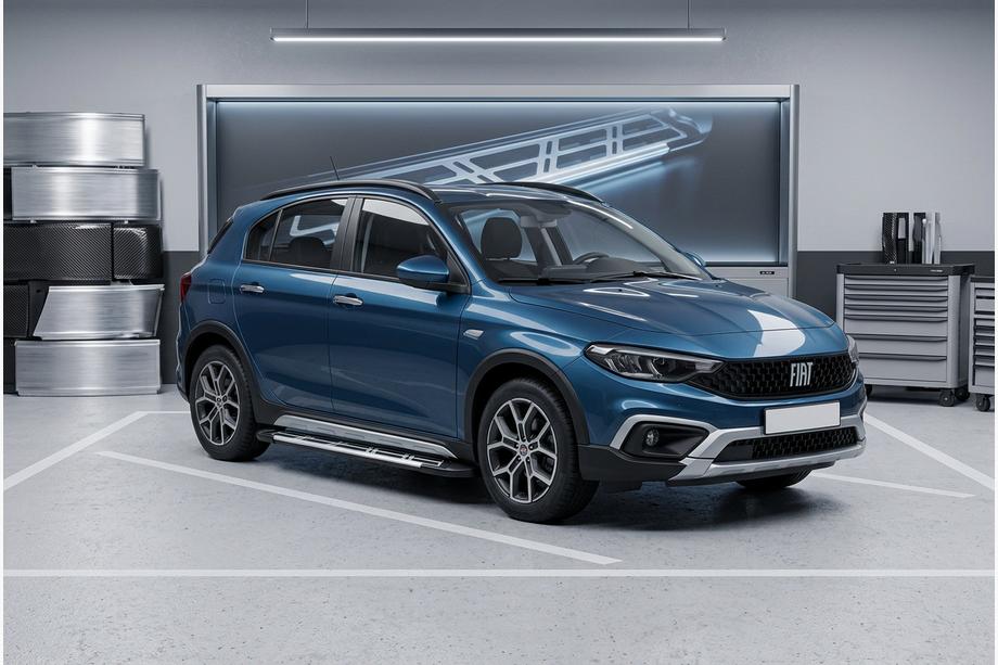 Fiat Tipo Cross 2021- Pedane Laterali Sunrise (2 pz, Alluminio) Image