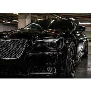 Fari anteriori Black Edition (2 pz) Chrysler C300 2011-2023 foto 1