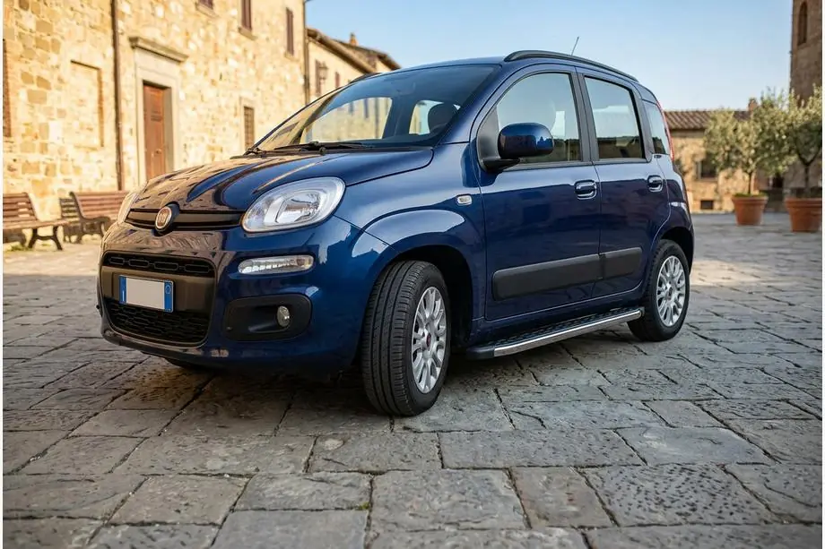 Fiat Panda 2011-2023 Pedane Laterali BlackLine (2 pz, Alluminio) Foto 1