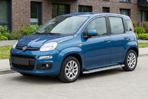 Fiat Panda 2011-2023 Pedane Laterali Maydos V2 (2 pz, Alluminio e Acciaio Inox) foto 1