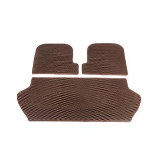 Tappetino bagagliaio 3 pezzi (EVA, mattone) Volvo XC90 2002-2014 foto 2