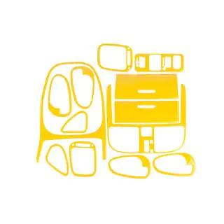 Coperture cruscotto 1999-2003 (giallo) Mitsubishi Carisma 1995-2004